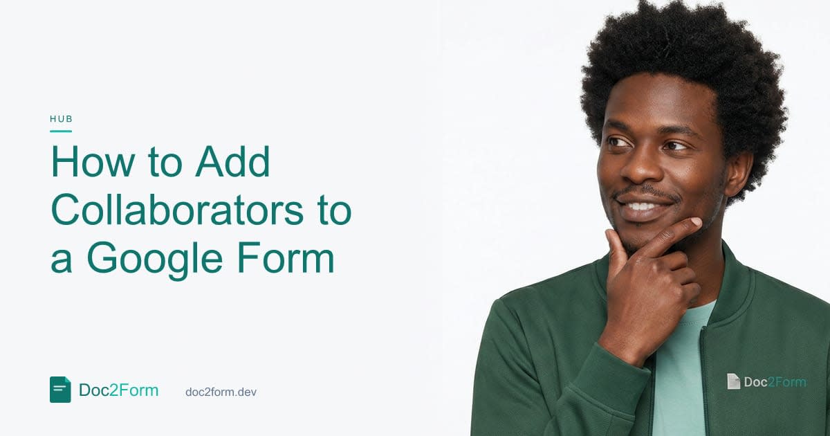 How to Add Collaborators and Editors to a Google Form