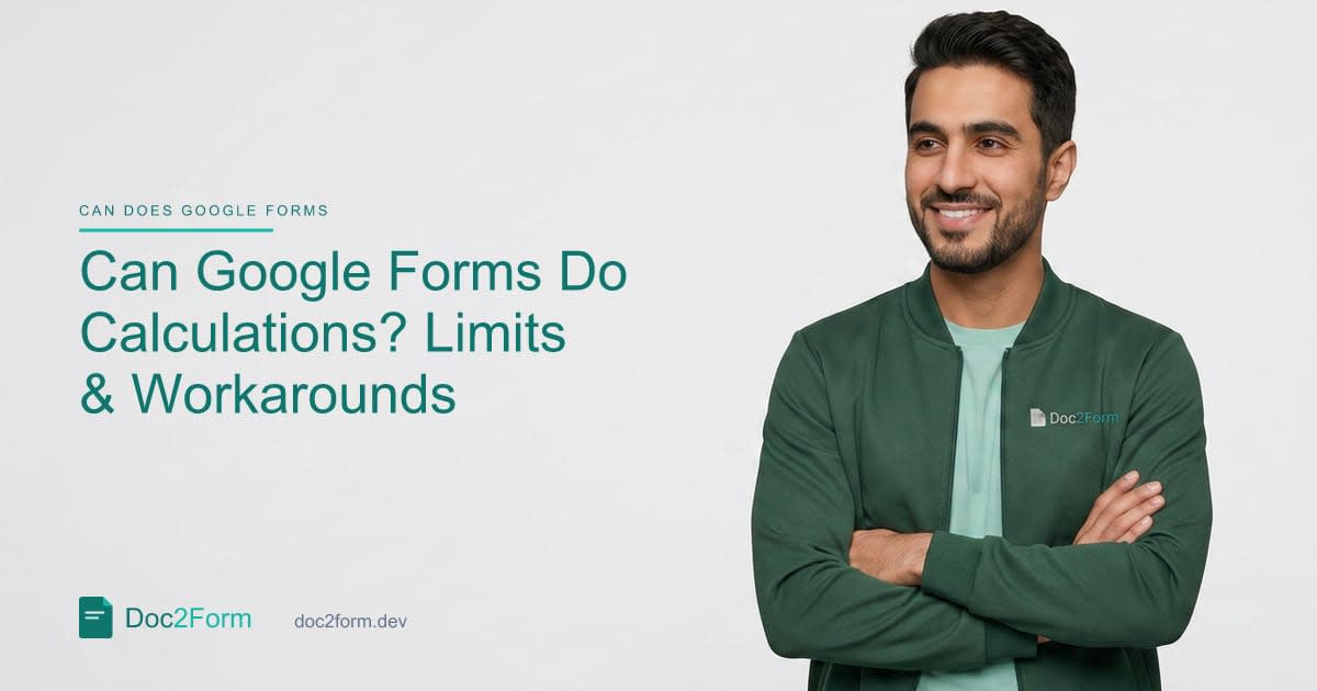 Can Google Forms Do Calculations? Native Limits and Sheets Workarounds