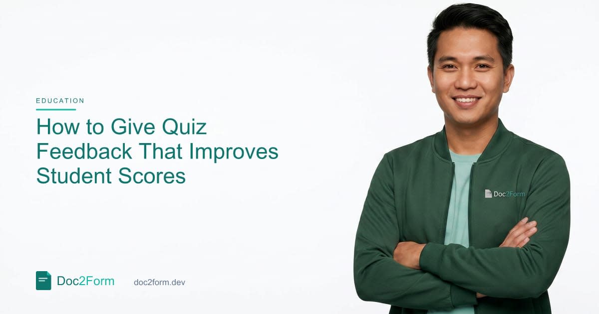 How to Give Quiz Feedback That Improves the Next Score