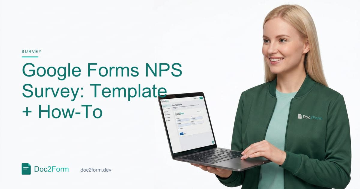 Google Forms NPS Survey: Template + How-To