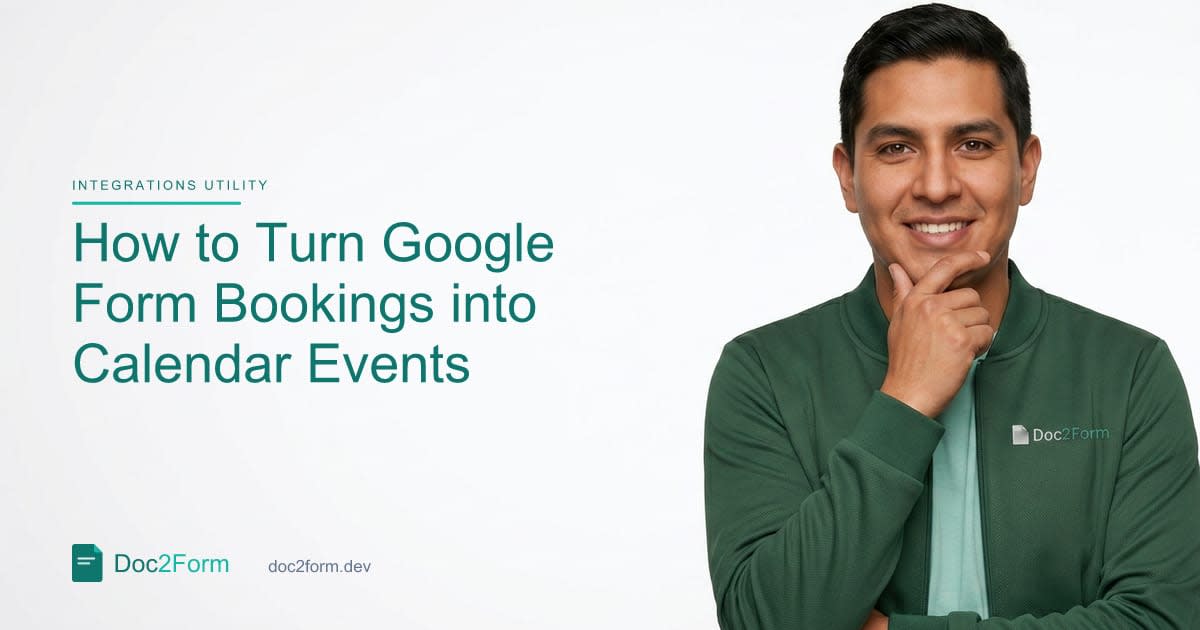How to Turn Google Form Bookings into Calendar Events