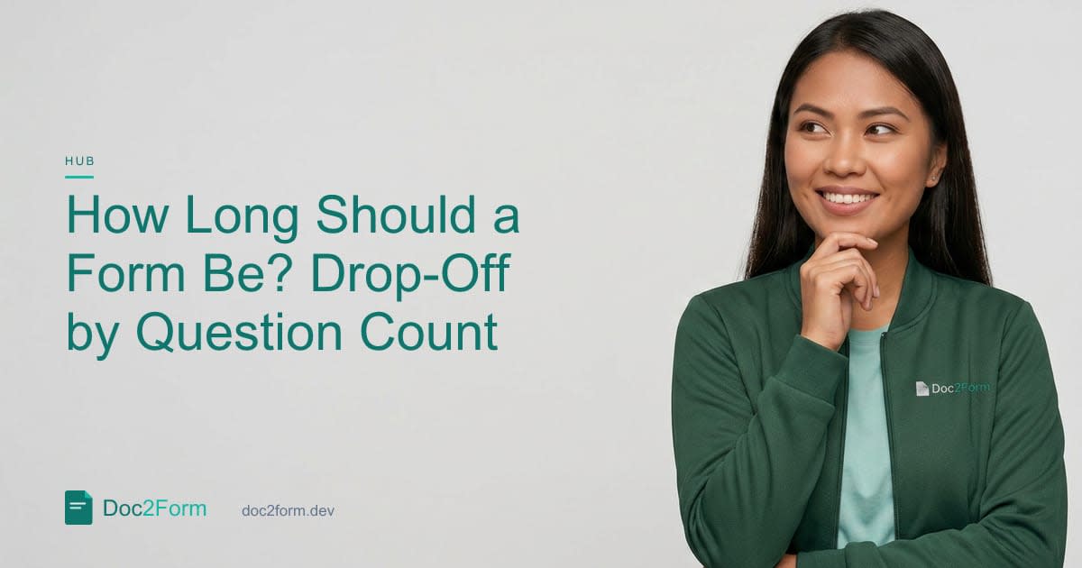 How Long Should a Form Be? Drop-Off by Question Count
