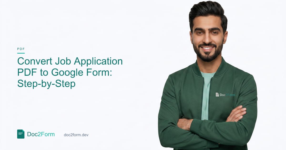 How to Convert a Job Application PDF to a Google Form