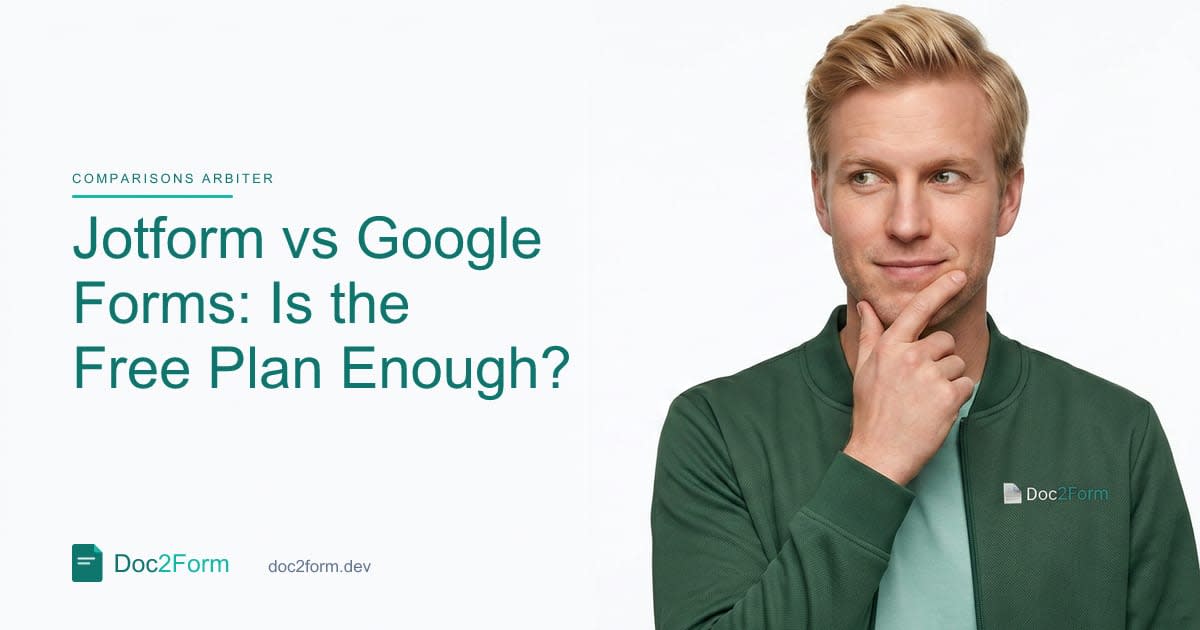 Jotform vs Google Forms: When the Free Tier Is Enough