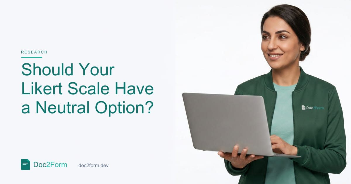 Should Your Likert Scale Include a Neutral Middle Option?
