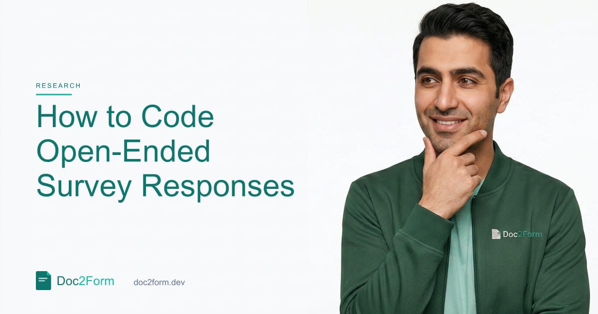 How to Code Open-Ended Survey Responses (Manual First Pass)