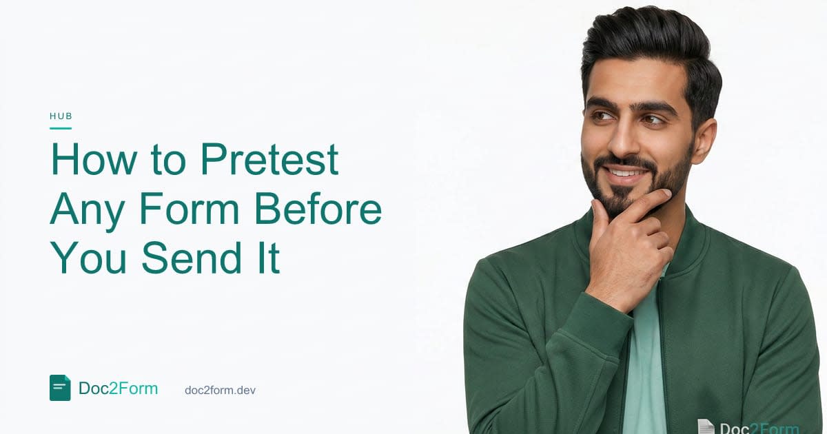 How to Pretest Any Form Before You Send It