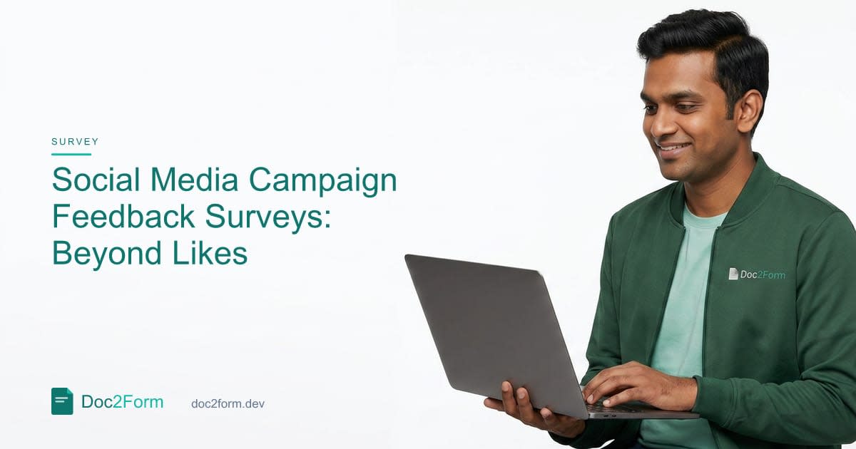 Social Media Campaign Feedback Surveys (Beyond Likes and Comments)