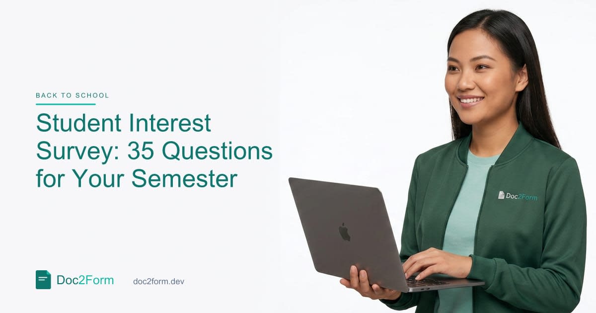 Student Interest Survey: 35 Questions That Shape Your Semester