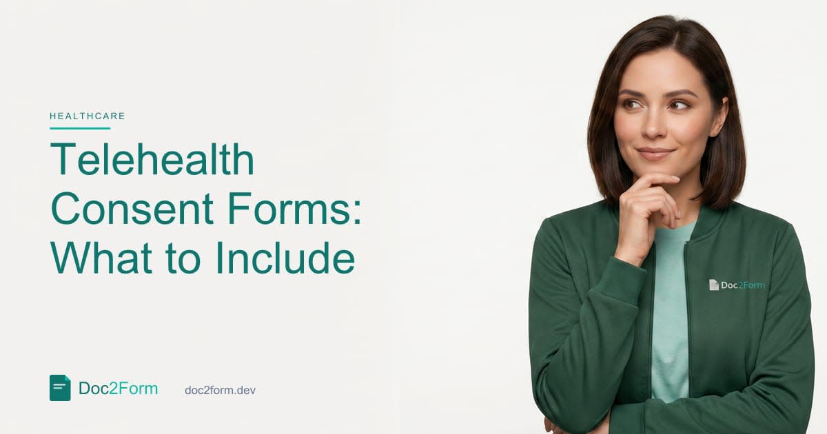 Telehealth Consent Forms: What to Include Before a Virtual Visit