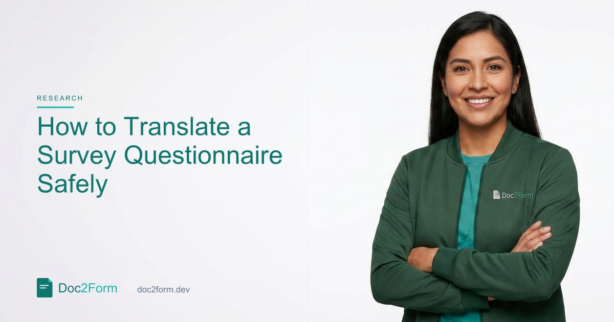 How to Translate a Survey Questionnaire Without Breaking Validity
