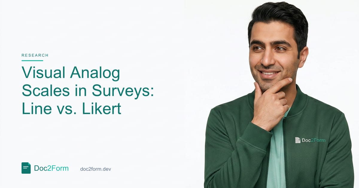 Visual Analog Scales in Surveys: When a Line Beats a Likert Box