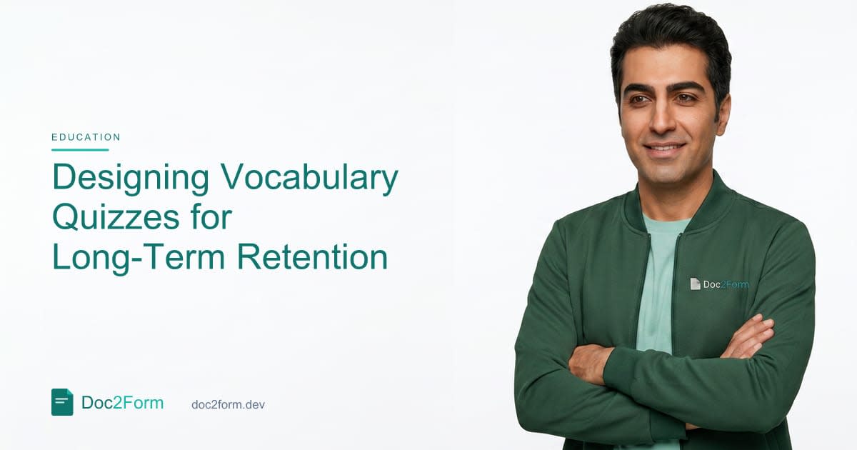 How to Design Vocabulary Quizzes That Build Retention
