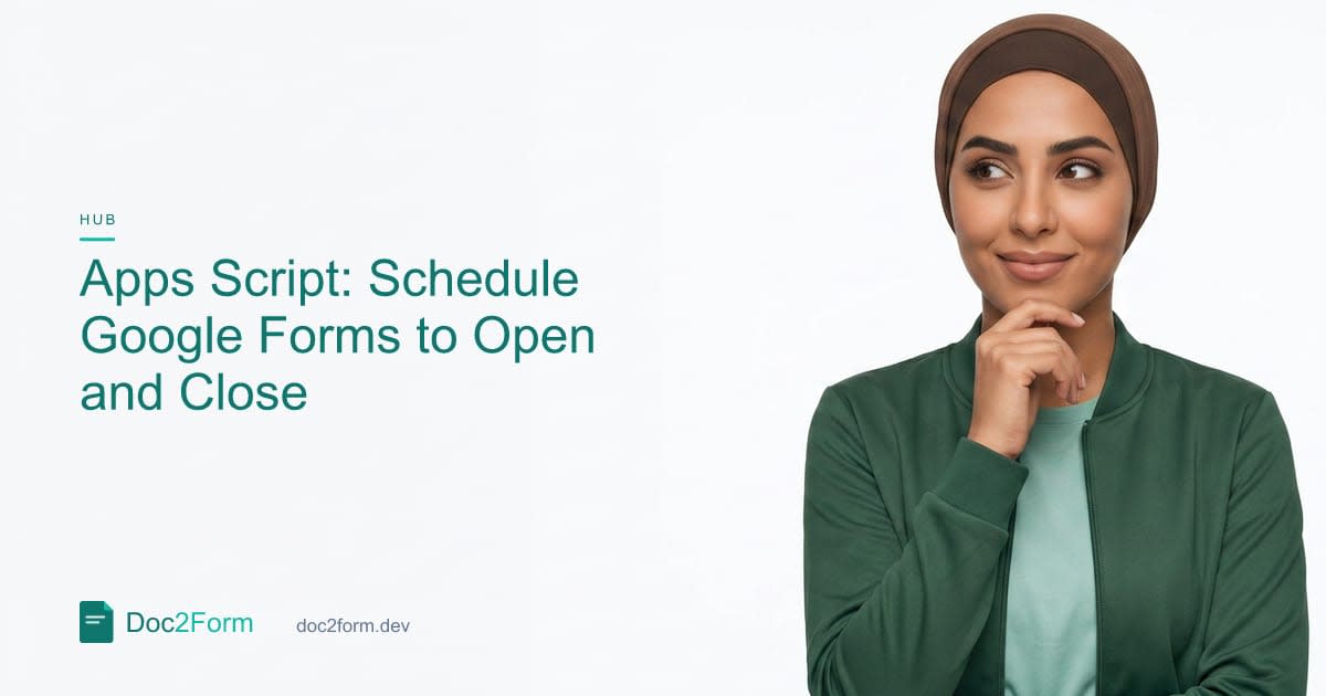 Apps Script: Open and Close Google Forms on a Schedule