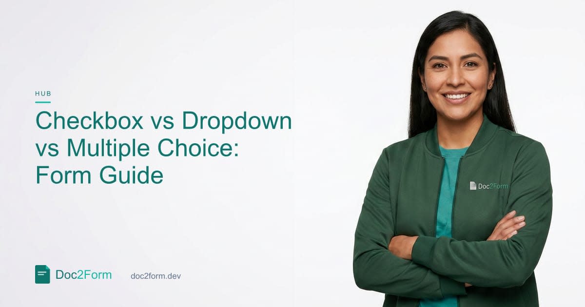Checkbox vs Dropdown vs Multiple Choice: Which Question Type Fits