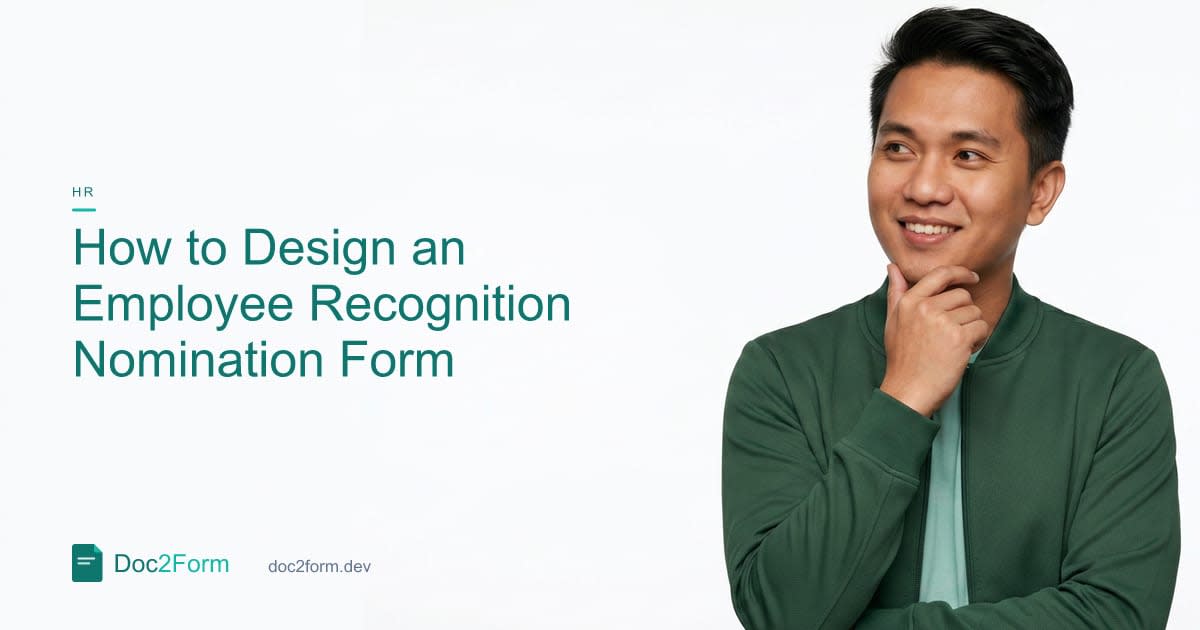How to Design an Employee Recognition Nomination Form