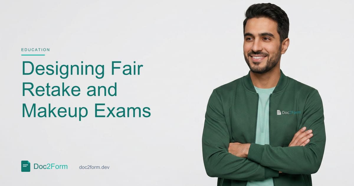 How to Design Fair Retake and Makeup Exams