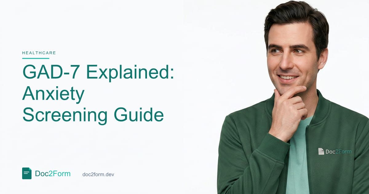 GAD-7 Explained: Anxiety Screening for Clinical and Wellness Settings