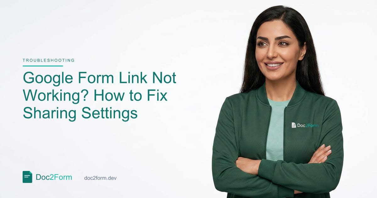 Google Form Link Not Working for Respondents: Sharing Settings Decoded