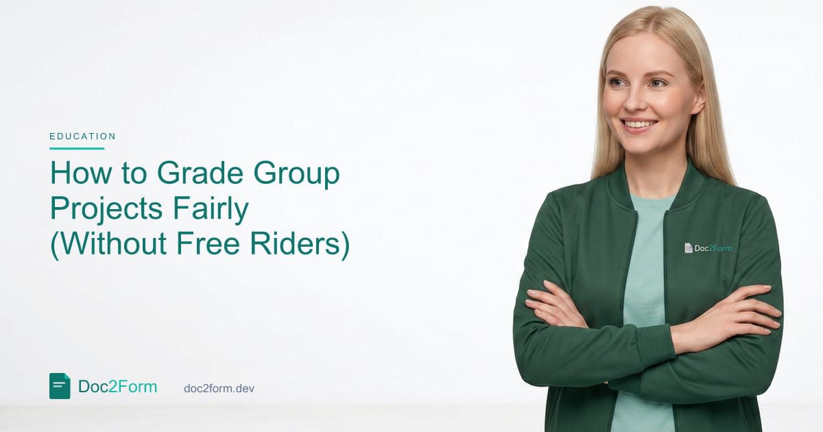 How to Grade Group Projects without Rewarding Free Riders
