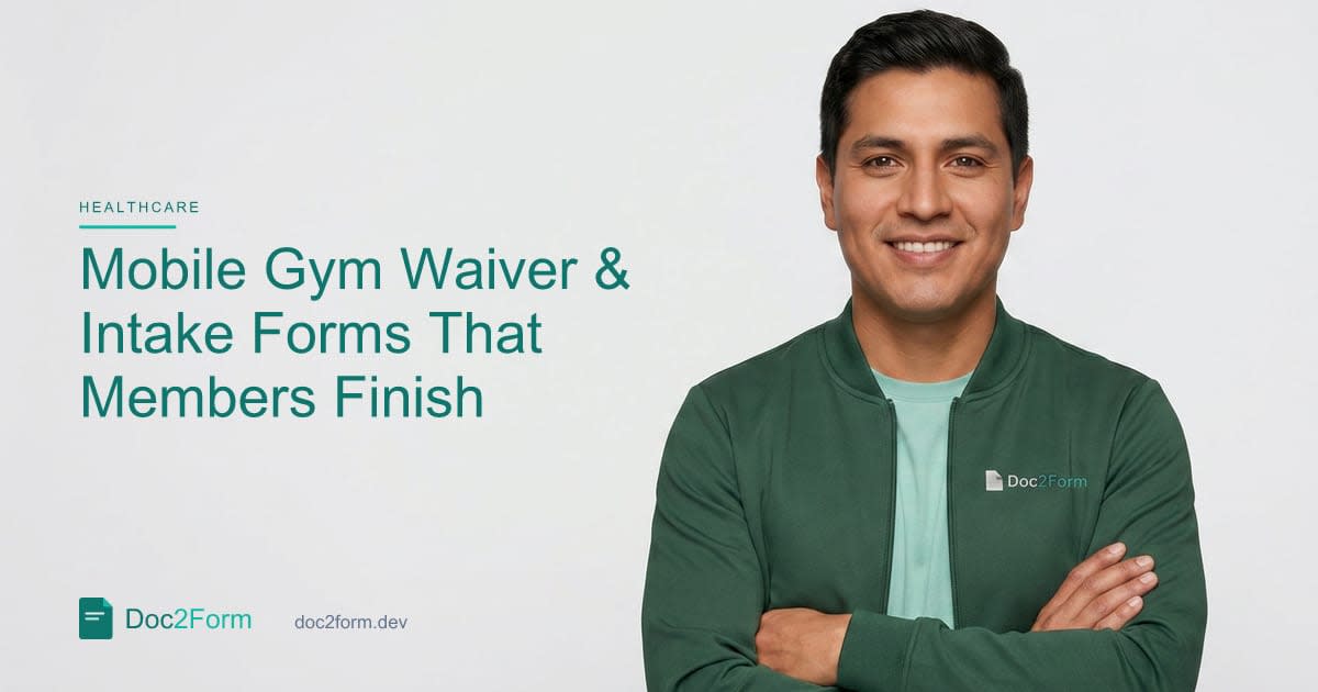 The Gym Waiver and Intake Form Members Finish on Their Phone