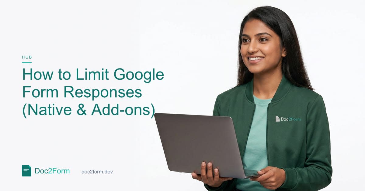 How to Limit the Number of Responses a Google Form Accepts