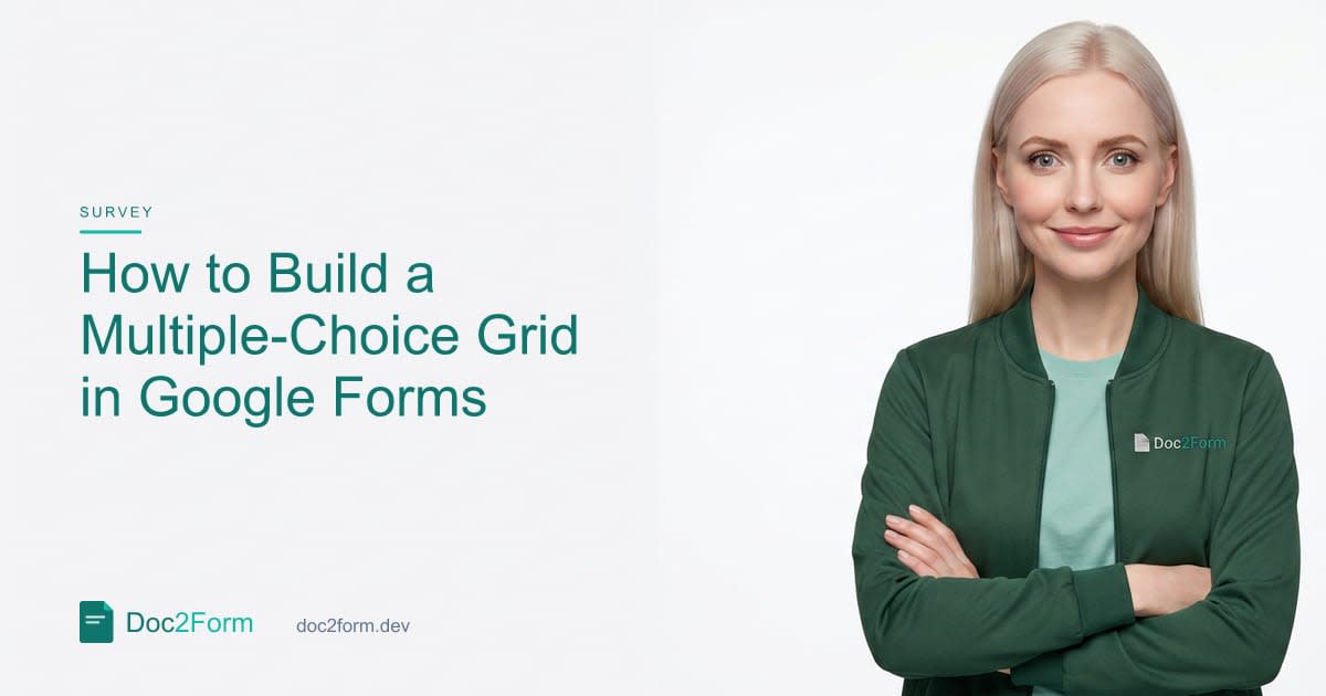 How to Build a Multiple-Choice Grid in Google Forms
