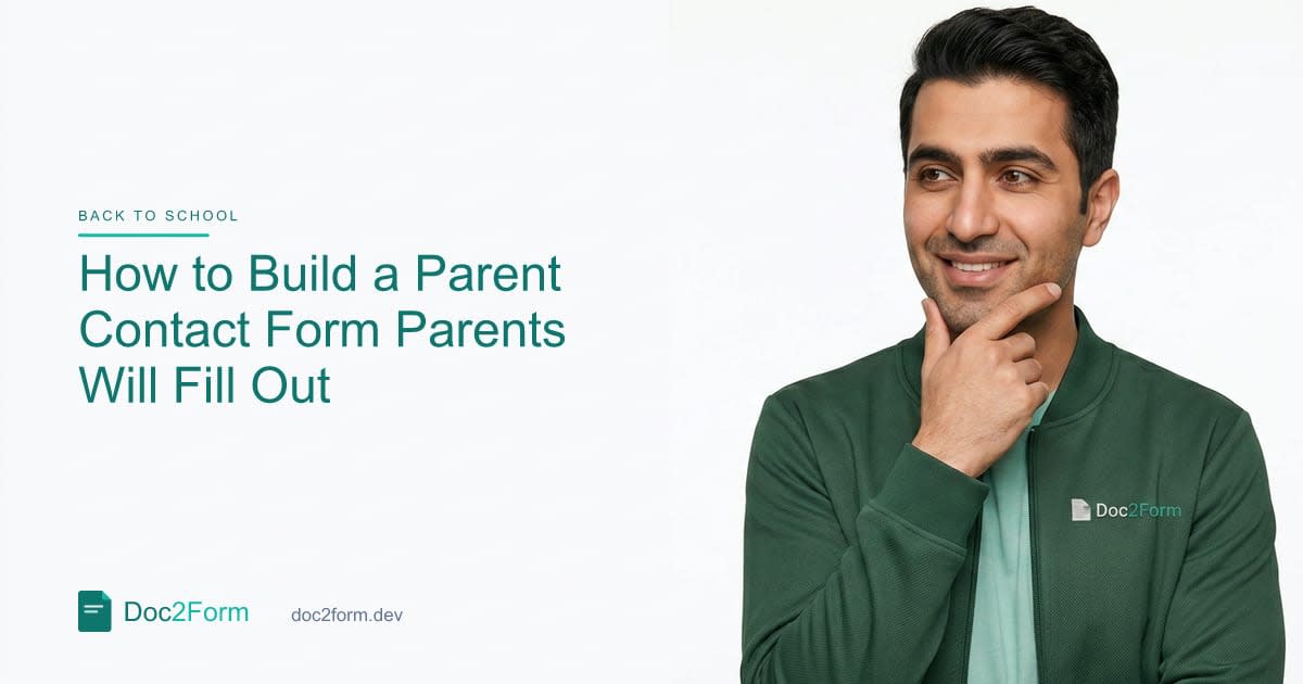How to Build a Parent Contact Form That Parents Actually Complete