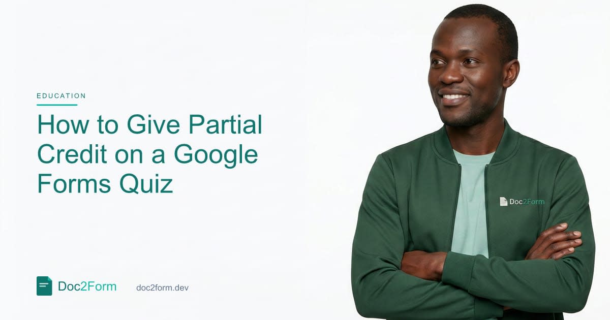 How to Give Partial Credit on a Google Forms Quiz