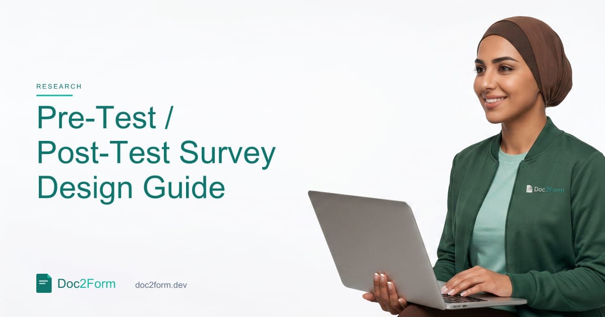 Pre-Test / Post-Test Survey Design for Program Evaluation