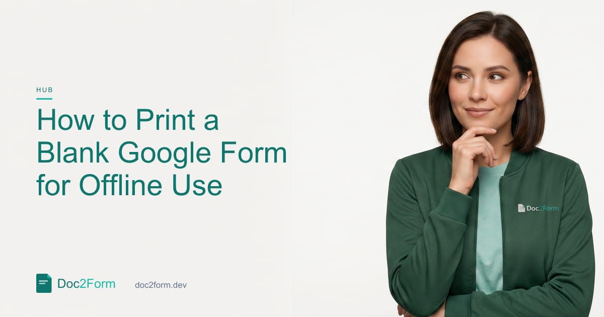 How to Print a Blank Google Form for Offline Use