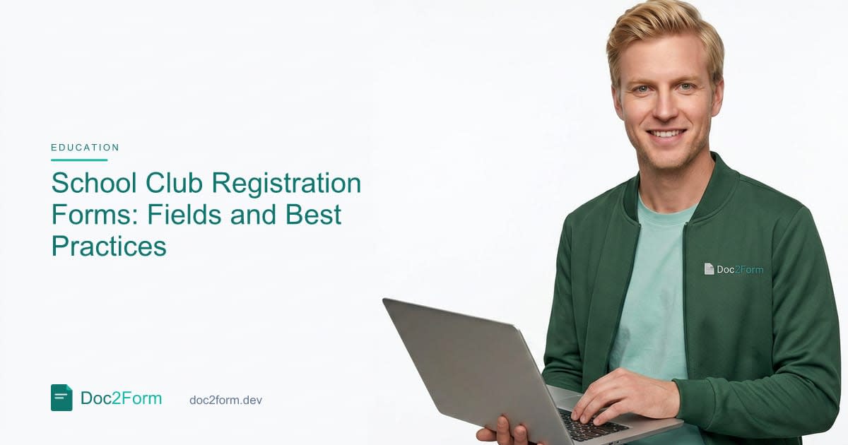 School Club Registration Forms: Fields Coaches and Advisors Need