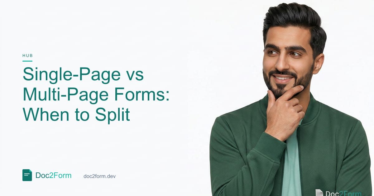 Single-Page vs Multi-Page Forms: When to Split Sections