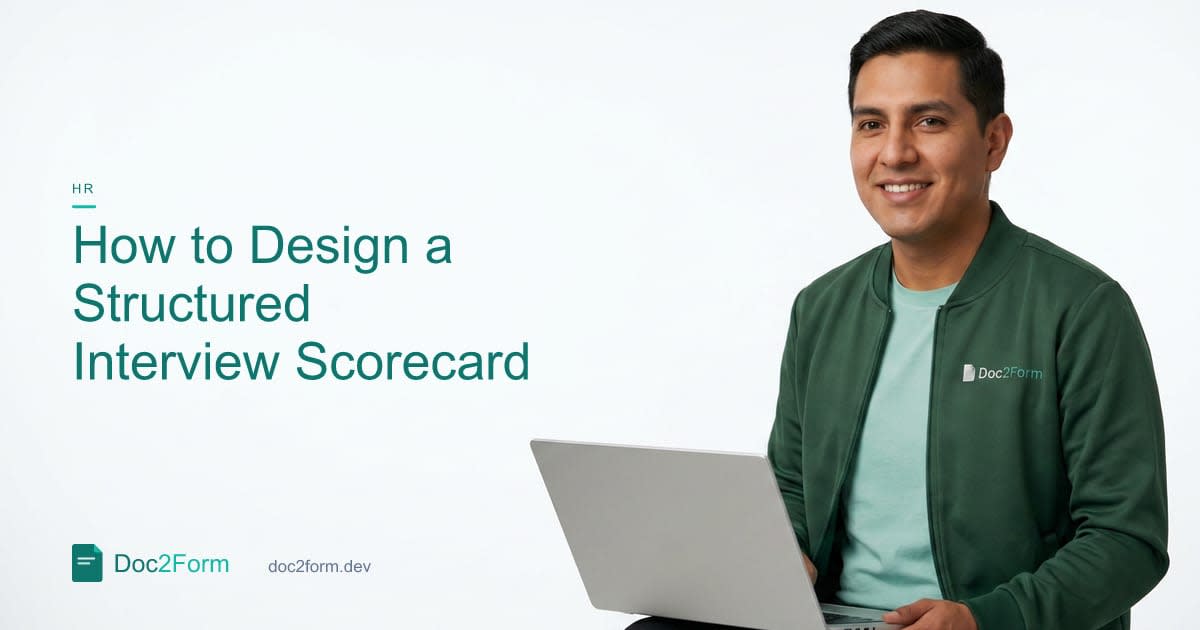How to Design a Structured Interview Scorecard That Reduces Hiring Bias