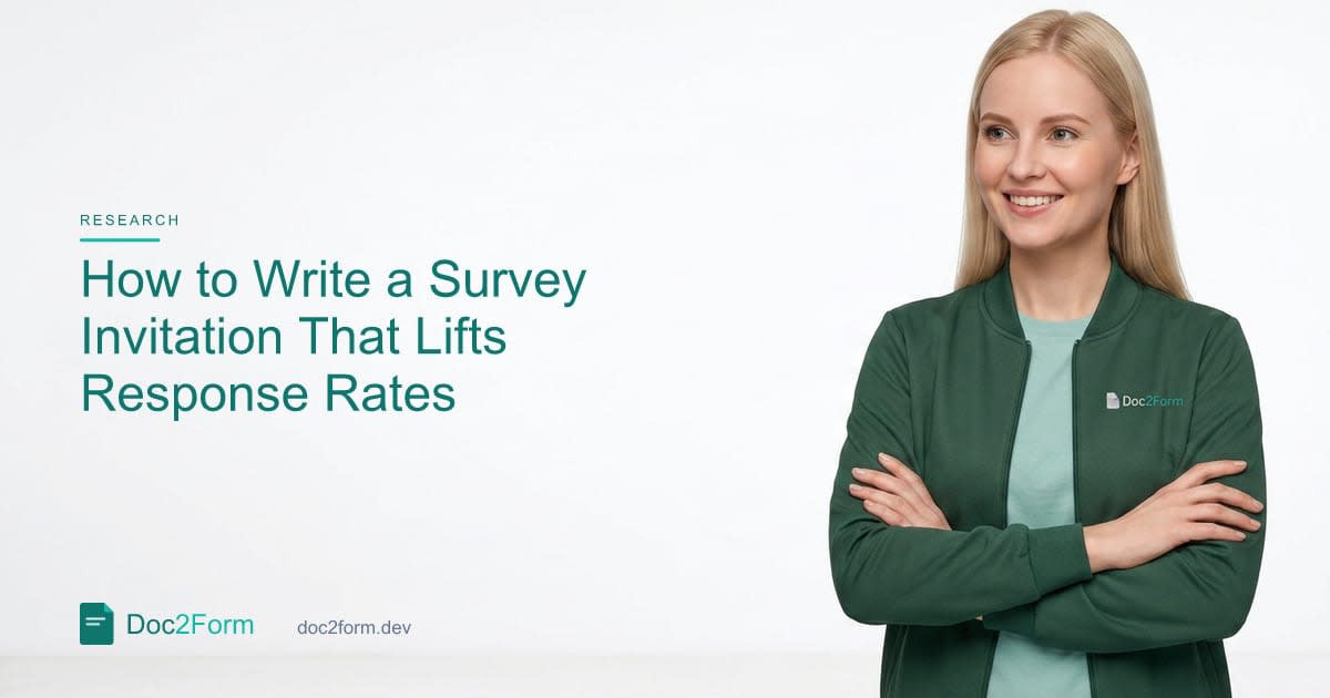 How to Write a Survey Invitation That Lifts Response Rates