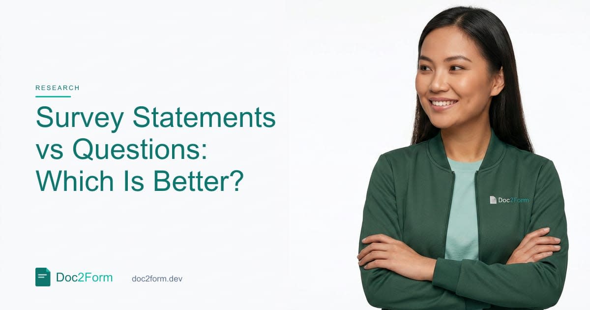 Should Survey Items Be Statements or Questions?