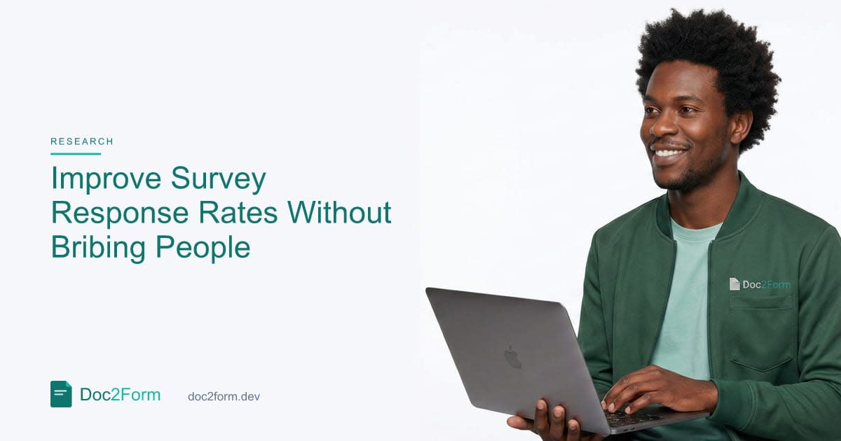 How to Improve Survey Response Rates Without Bribing People