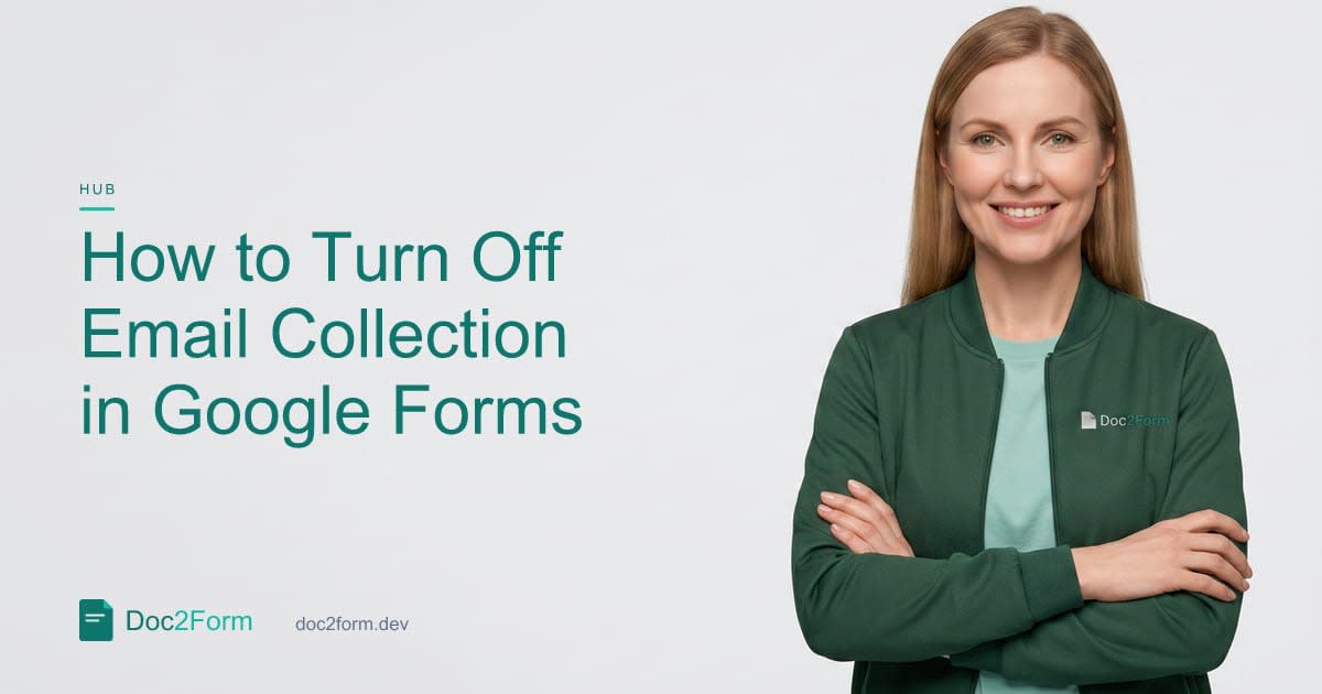 How to Turn Off Email Collection in Google Forms