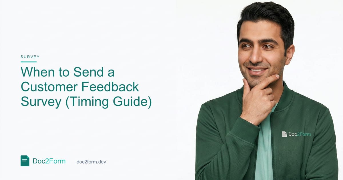 When to Send a Customer Feedback Survey (Timing Matters)