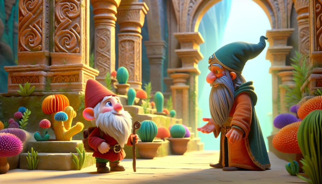 Duende y Brujo en el Templo Antiguo