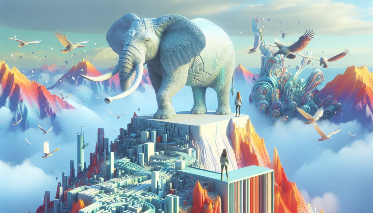 Elefante del Futuro y Arquitecto del Amanecer