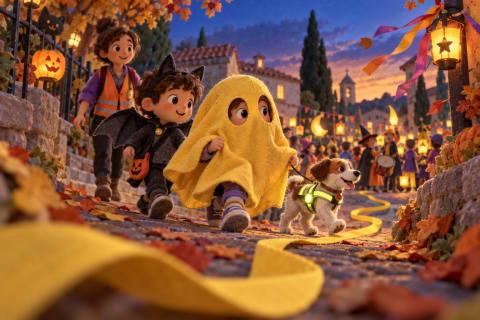 El fantasma de la sábana amarilla