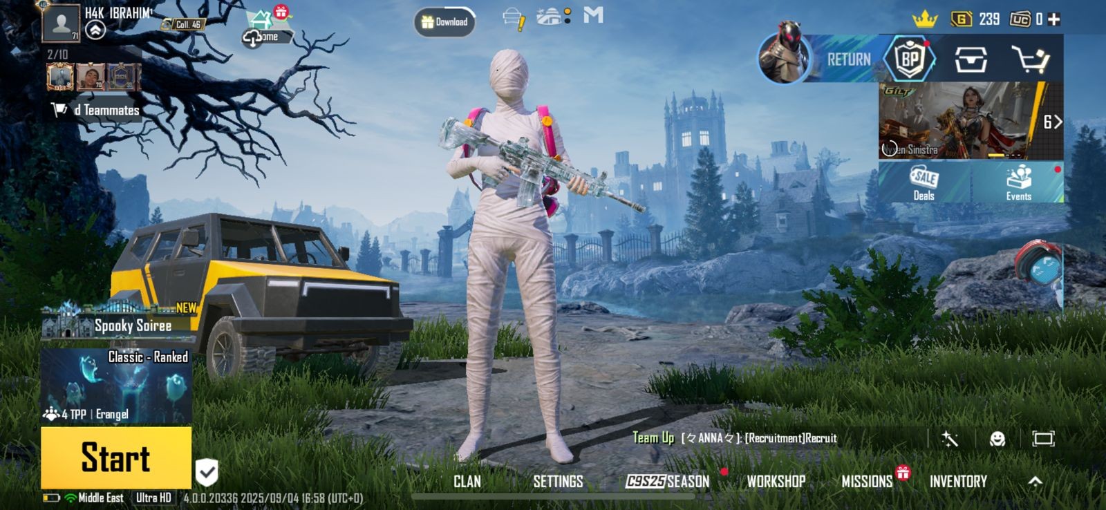 PUBG Mobile Global Account Lvl 71 | Glacier M416 Lvl 5 | Mummy Suit Mythic | 98 Gun Skins | 9 Max Royal Pass | 9 Vehicle Skins | 50+ Emotes