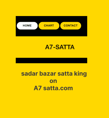 A7 SATTA HOME A7 SATTA KING RECORD CHART March 2024