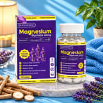 WHOLESHIELD MAGNESIUM GLYCINATE+ - Magnesium glycinate 400mg + Ashwagandha 300mg + Melatonin 3mg + Vitamin B6 50mg + Lavender extract 150mg