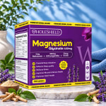 Wholeshield MAGNESIUM GLYCINATE+ - magnesium glycinate 400mg + ashwagandha 300mg + melatonin 3mg + vitamin B6 50mg + lavender 150mg. Blister pack 10 x 10 tablets