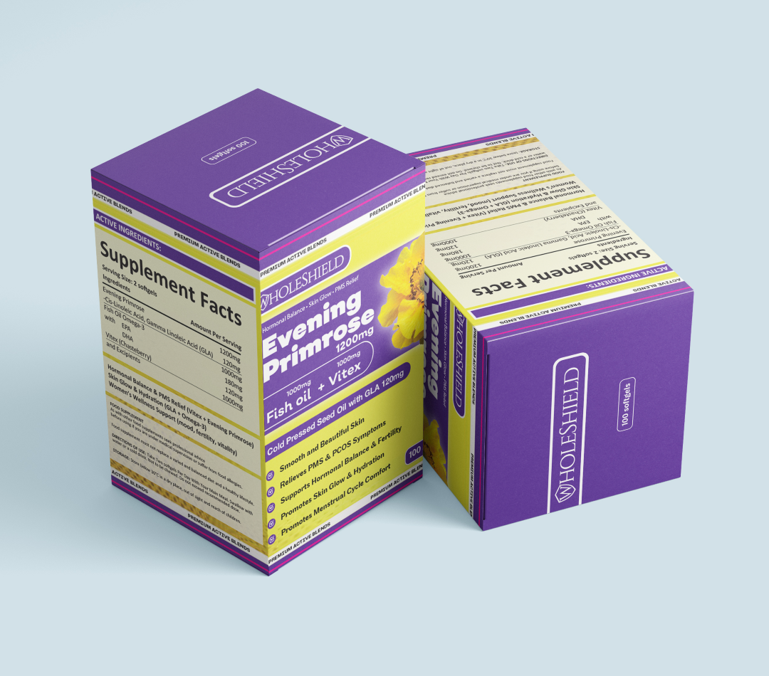 EVENING PRIMROSE 1200mg + FISH OIL 1000mg + VITEX(Chasteberry) 1000mg image 1