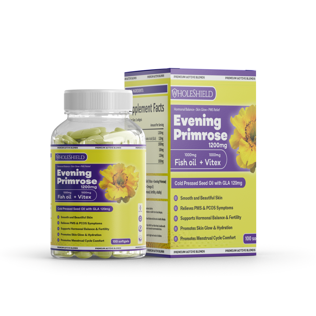 EVENING PRIMROSE 1200mg + FISH OIL 1000mg + VITEX(Chasteberry) 1000mg