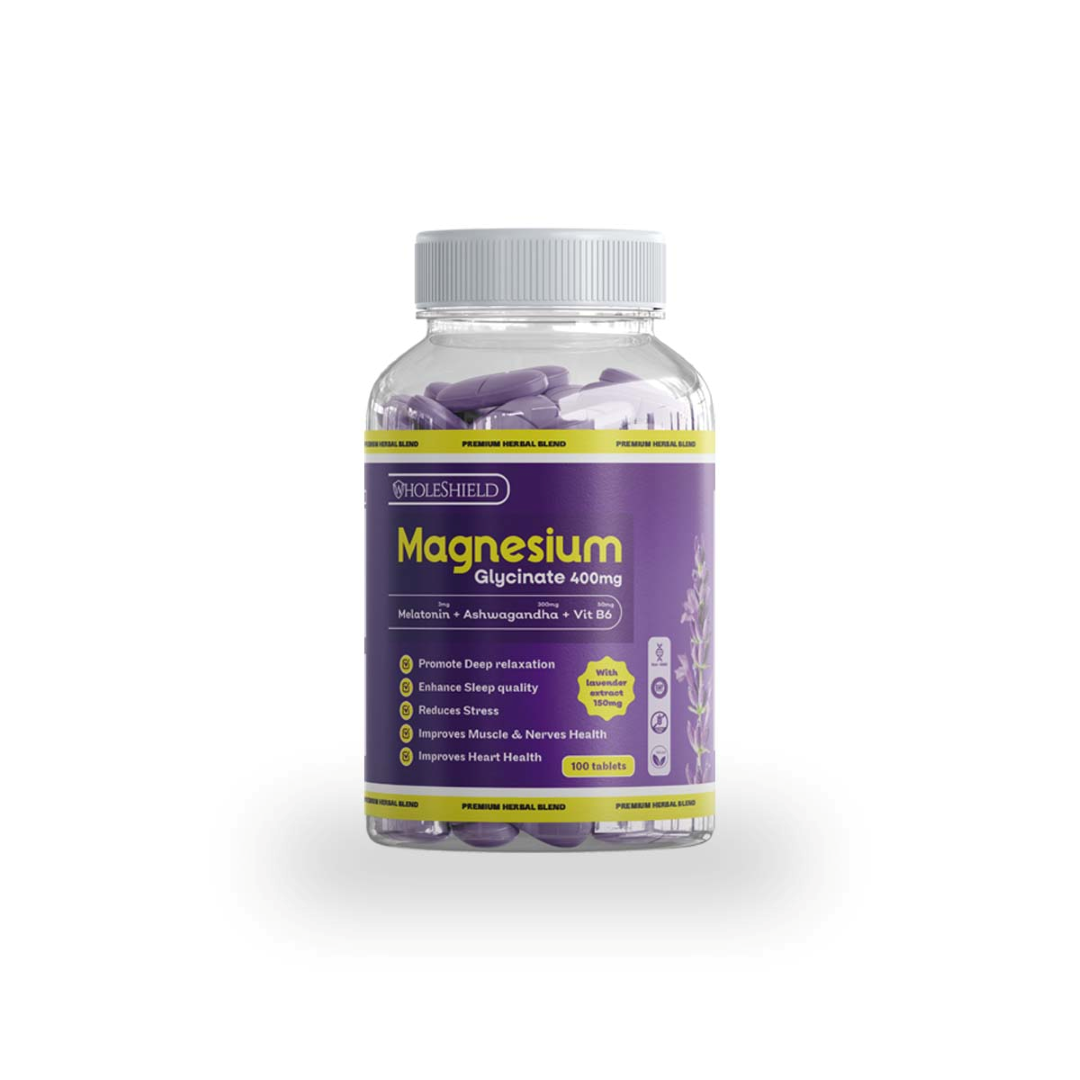 MAGNESIUM GLYCINATE 400mg + Ashwagandha 300mg + Melatonin 3mg + Vitamin B6 50mg + Lavender Extract 150mg image 3
