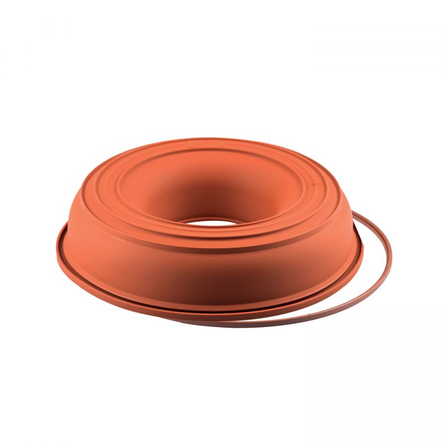 Stampo Per Ciambella Silikomart SFT205 - Ø240 Mm, H 55 Mm, Silicone Platinum, Rosso - Foto 9